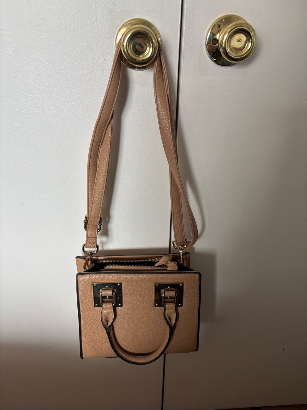 Women's Taupe Crossbody Satchel - Unbranded